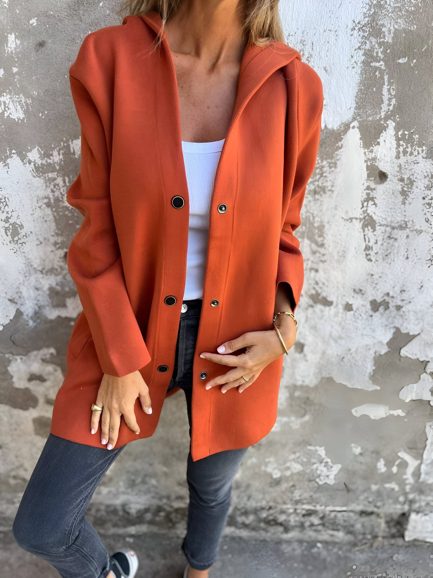Briseide – Giacca Donna Leggera con Cappuccio Autunnale