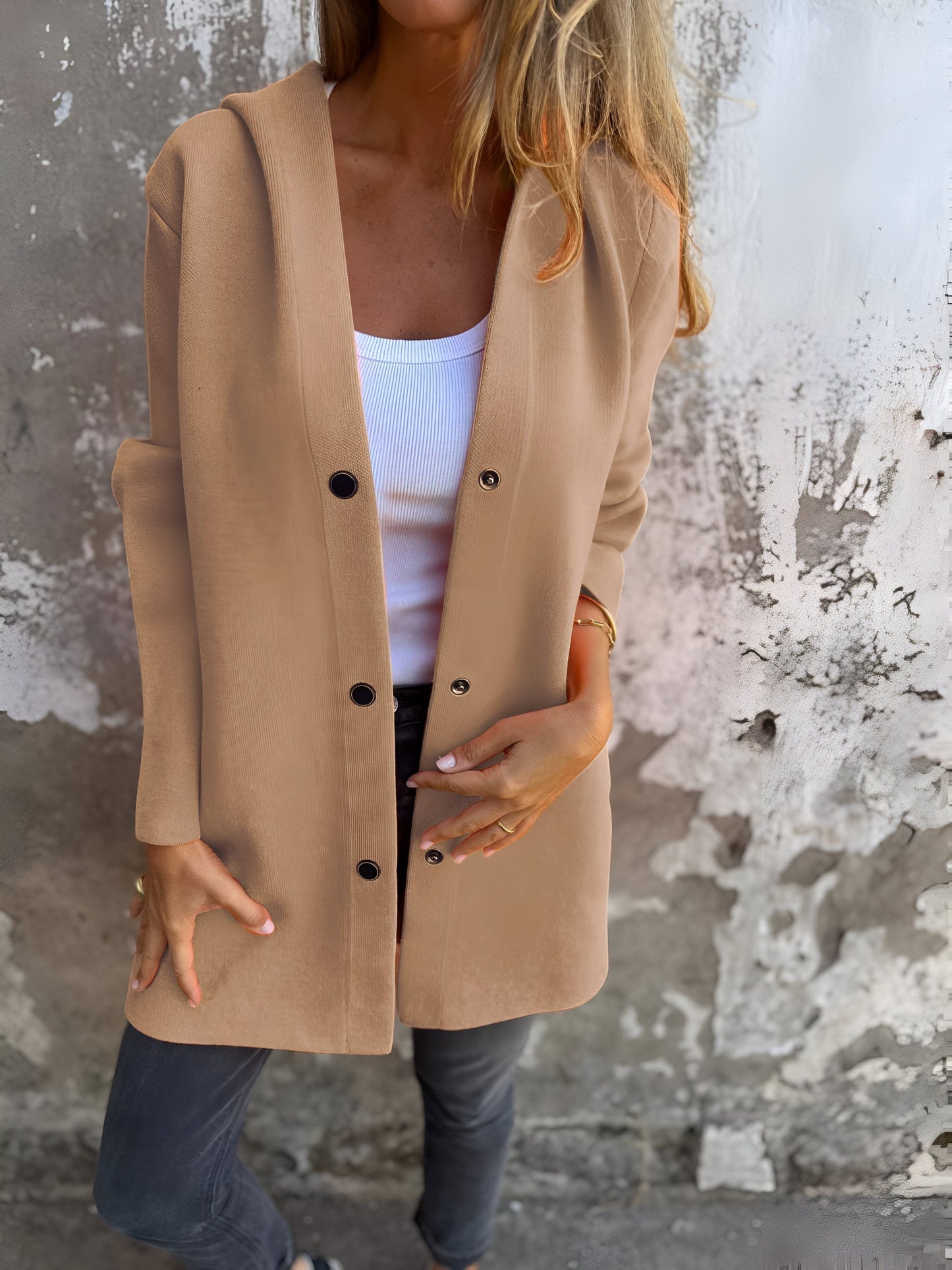 Briseide – Giacca Donna Leggera con Cappuccio Autunnale