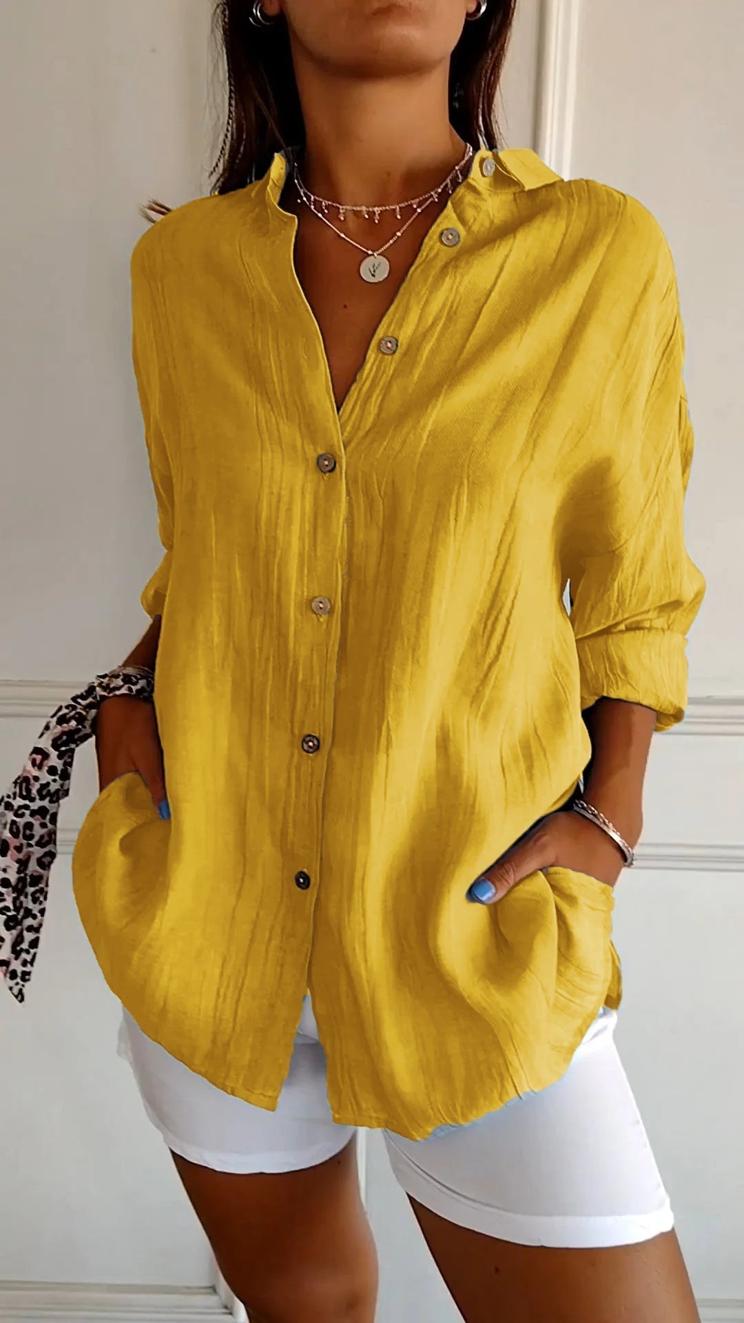 Ubalda – Camicia Con Bottoni Dal Design Fresco E Moderno