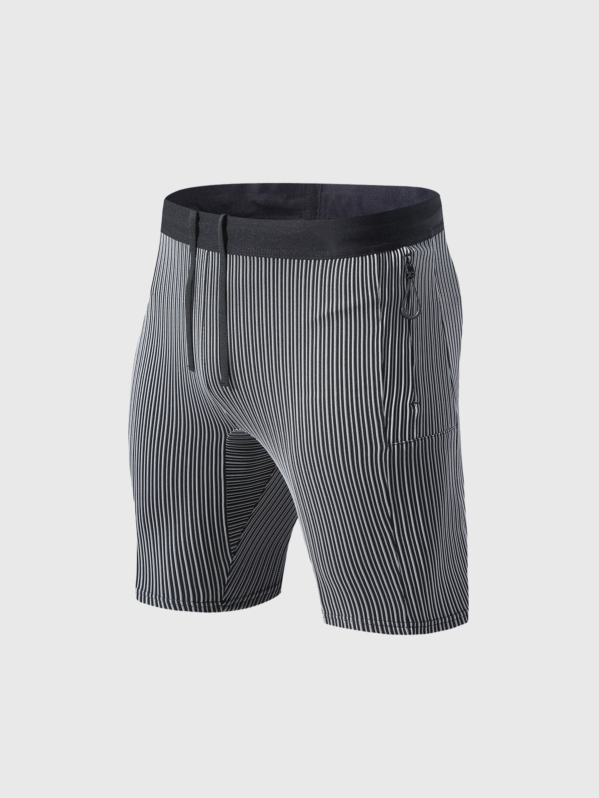 Raimondo - Shorts Running Uomo Compressione Zip Tasche Moderni