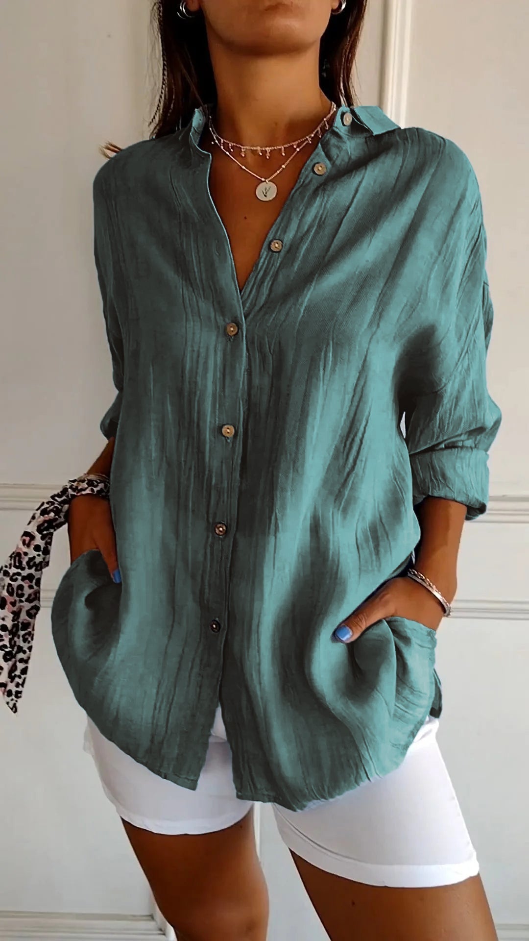 Ubalda – Camicia Con Bottoni Dal Design Fresco E Moderno