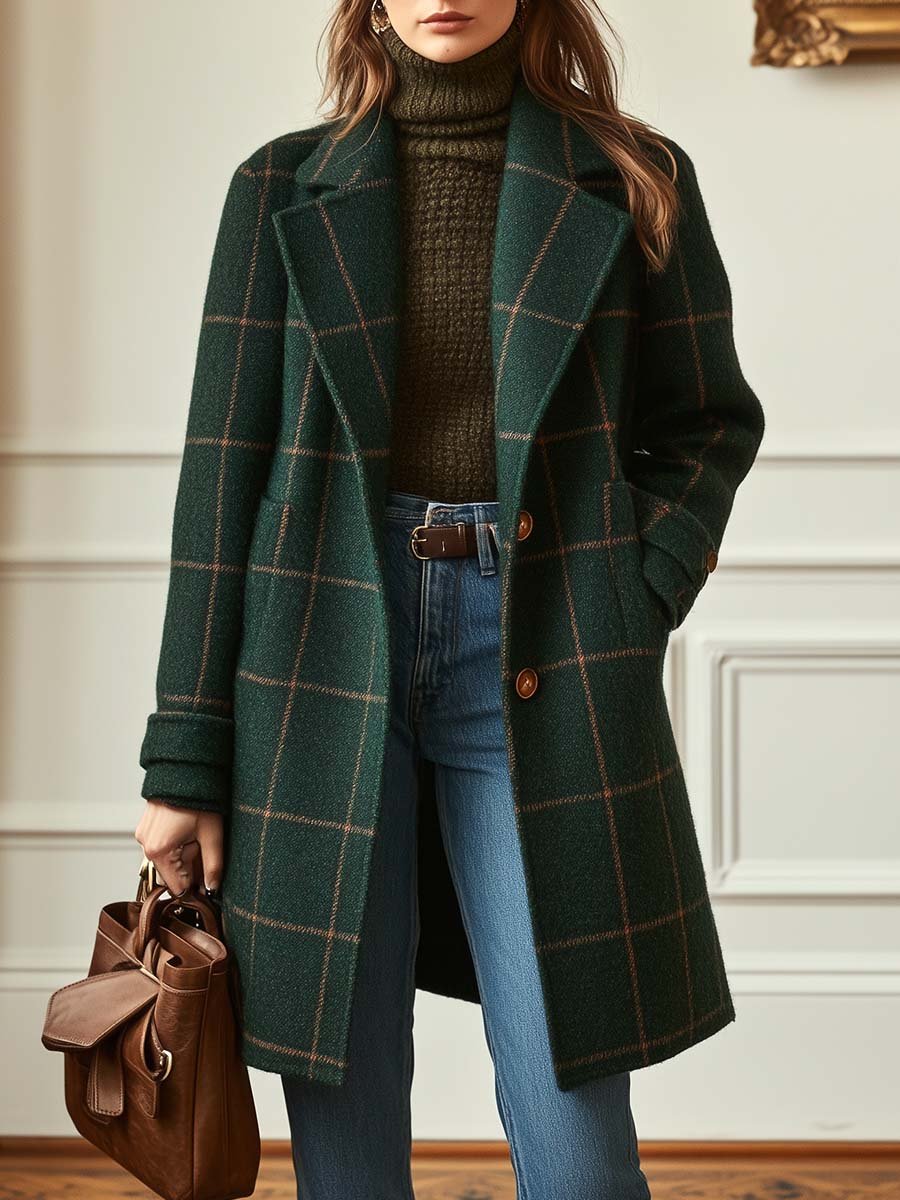 Donatella – Cappotto Classico A Quadri Dal Design Iconico