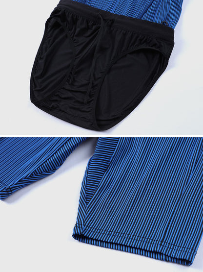 Raimondo - Shorts Running Uomo Compressione Zip Tasche Moderni