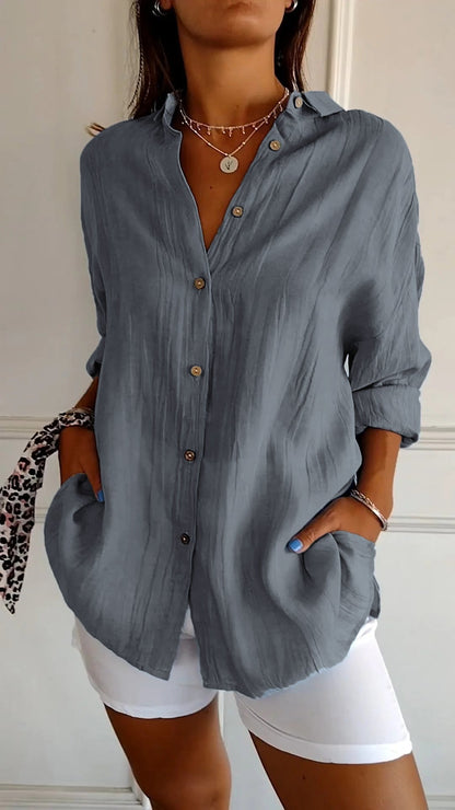 Ubalda – Camicia Con Bottoni Dal Design Fresco E Moderno