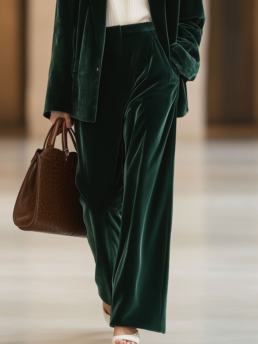 Tilda - Pantaloni Vintage Casual Larghi con Tasche