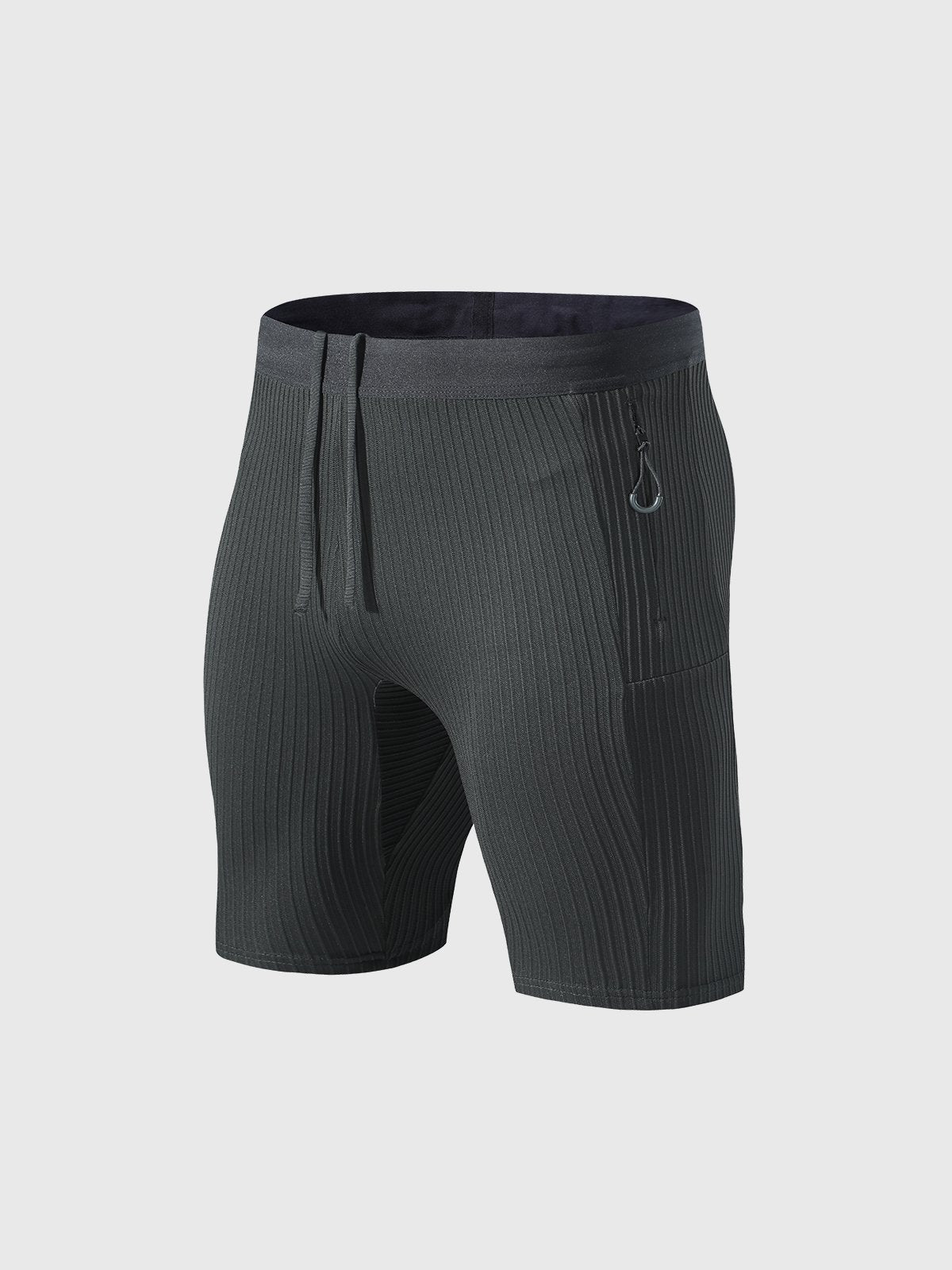 Raimondo - Shorts Running Uomo Compressione Zip Tasche Moderni