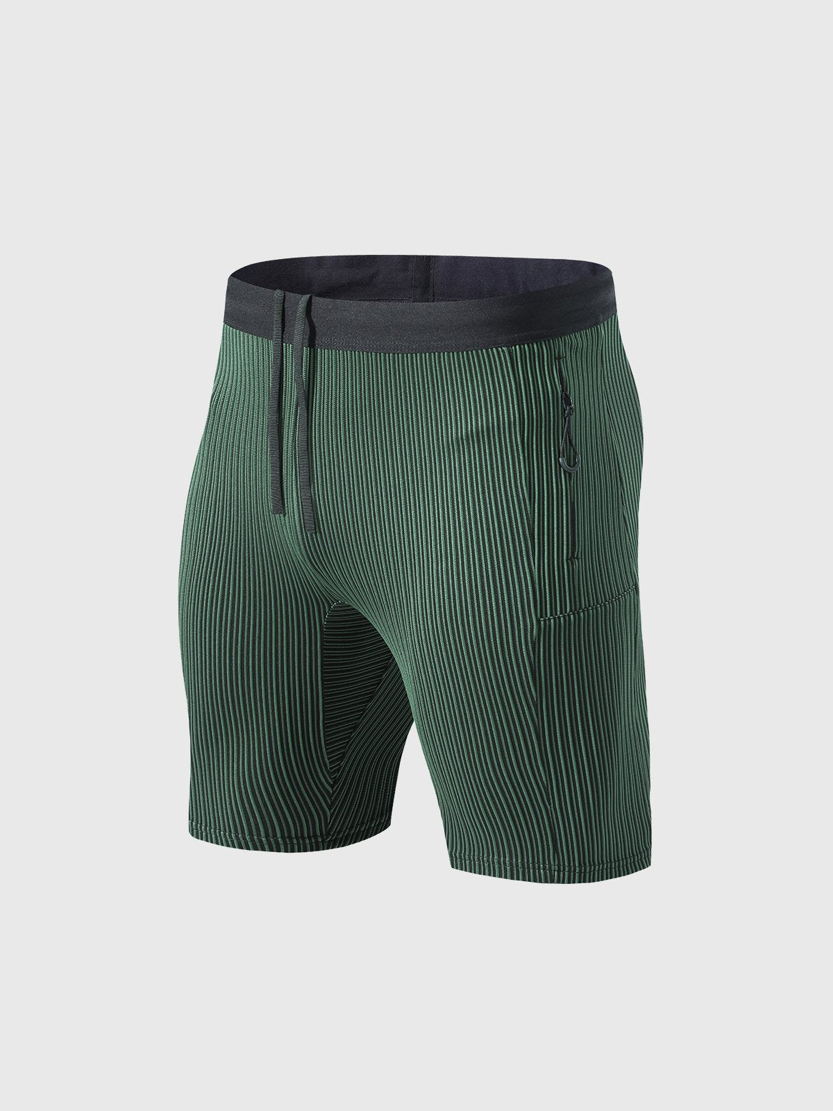 Raimondo - Shorts Running Uomo Compressione Zip Tasche Moderni