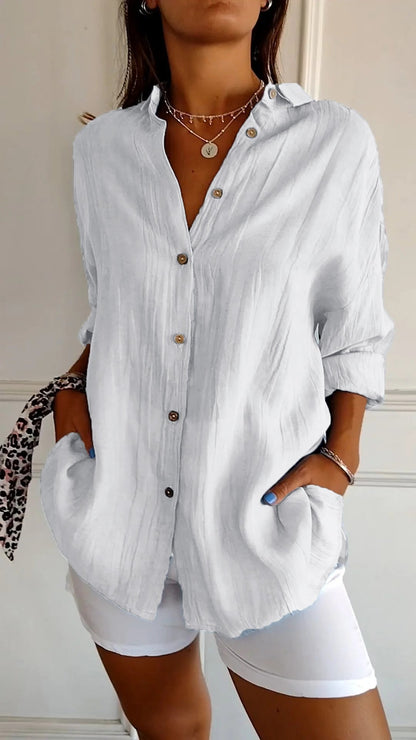 Ubalda – Camicia Con Bottoni Dal Design Fresco E Moderno
