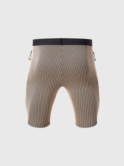 Raimondo - Shorts Running Uomo Compressione Zip Tasche Moderni