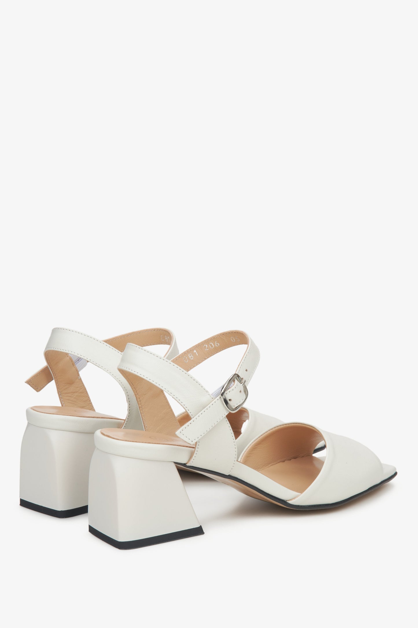 Antonina - Sandali Beige Eleganti Con Tacco Donna