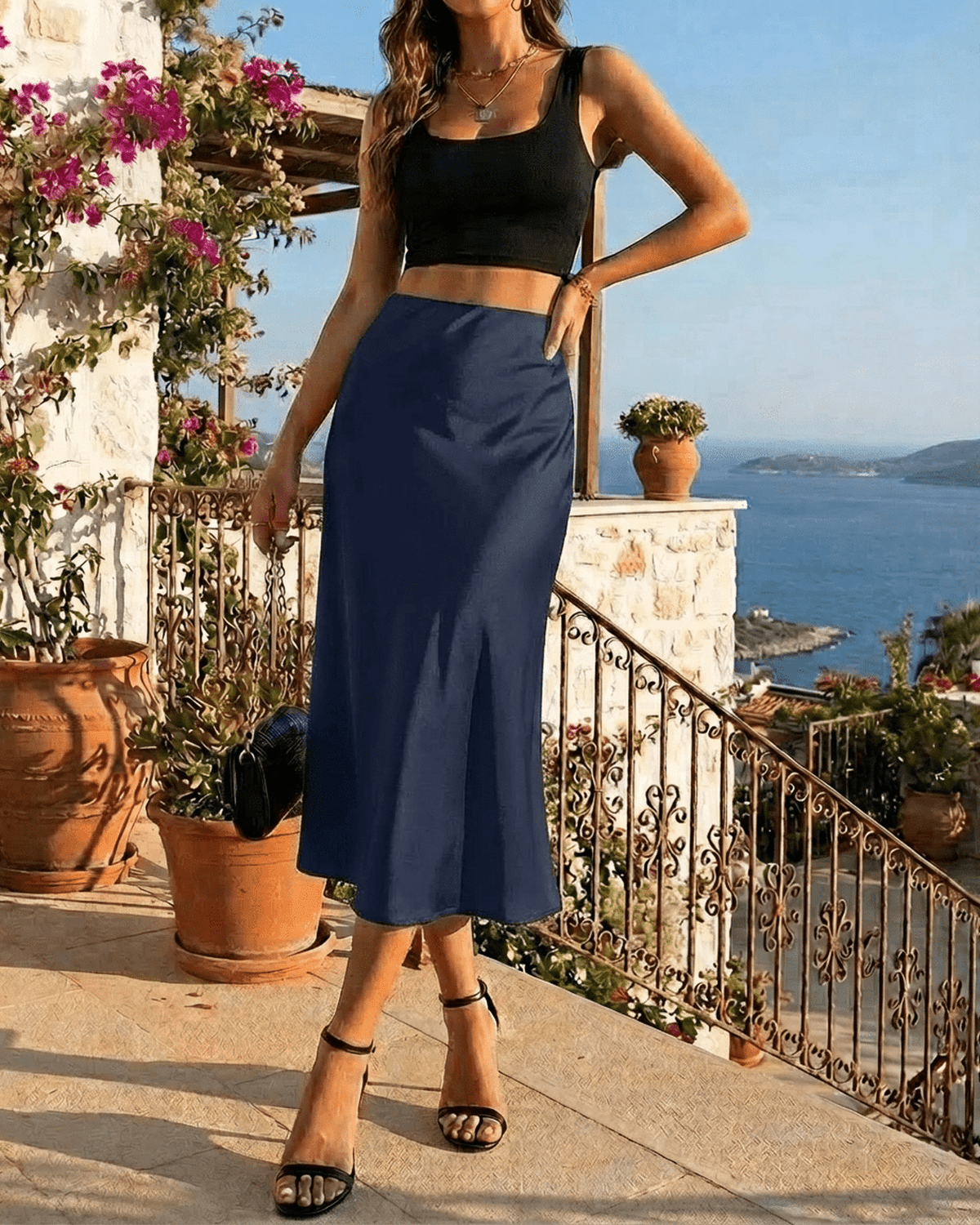 Paolina – Gonna Midi dalla Silhouette Impeccabile e Senza Tempo