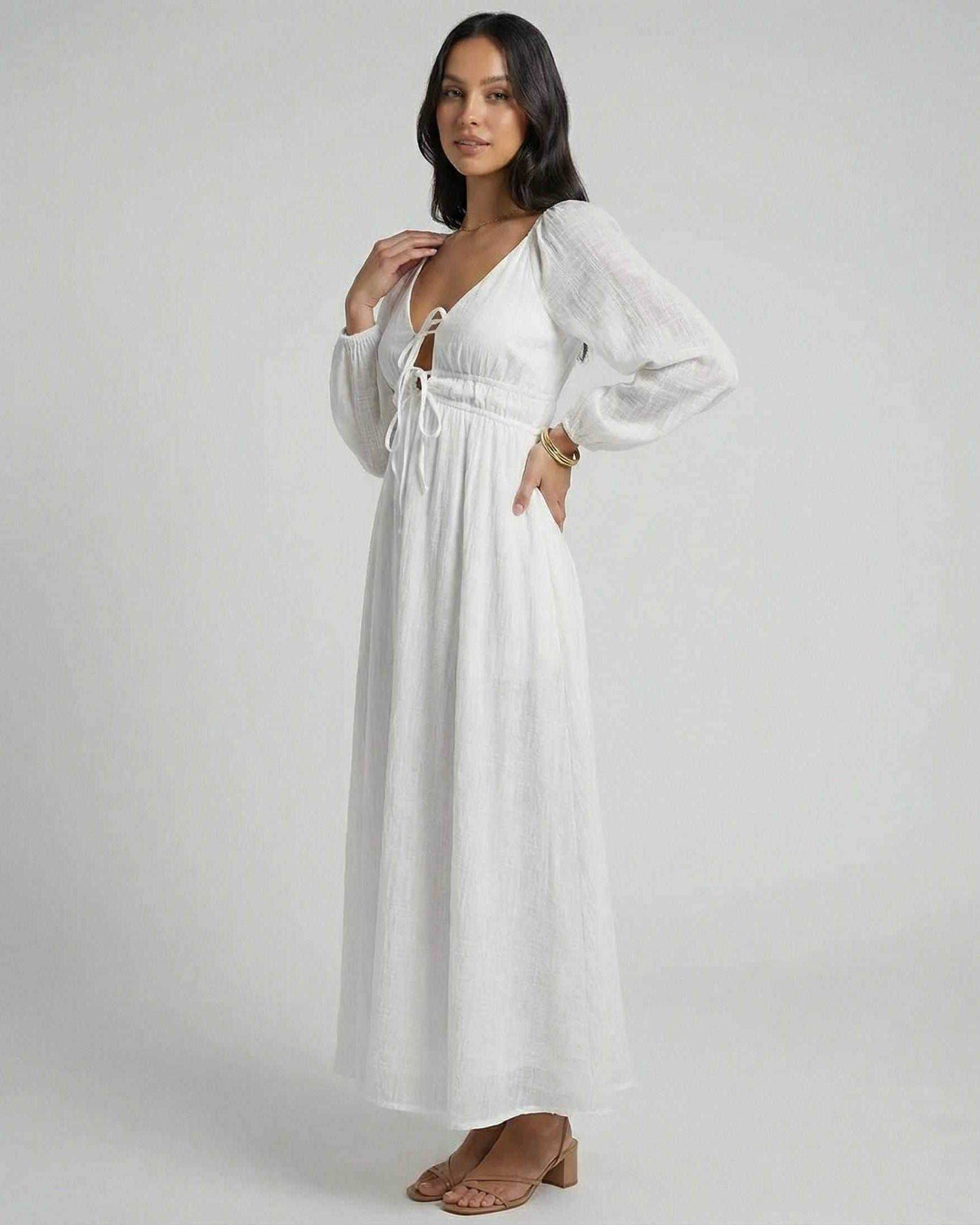 Silvana - Abito Maxi Calista Donna Elegante Femminile Moderno