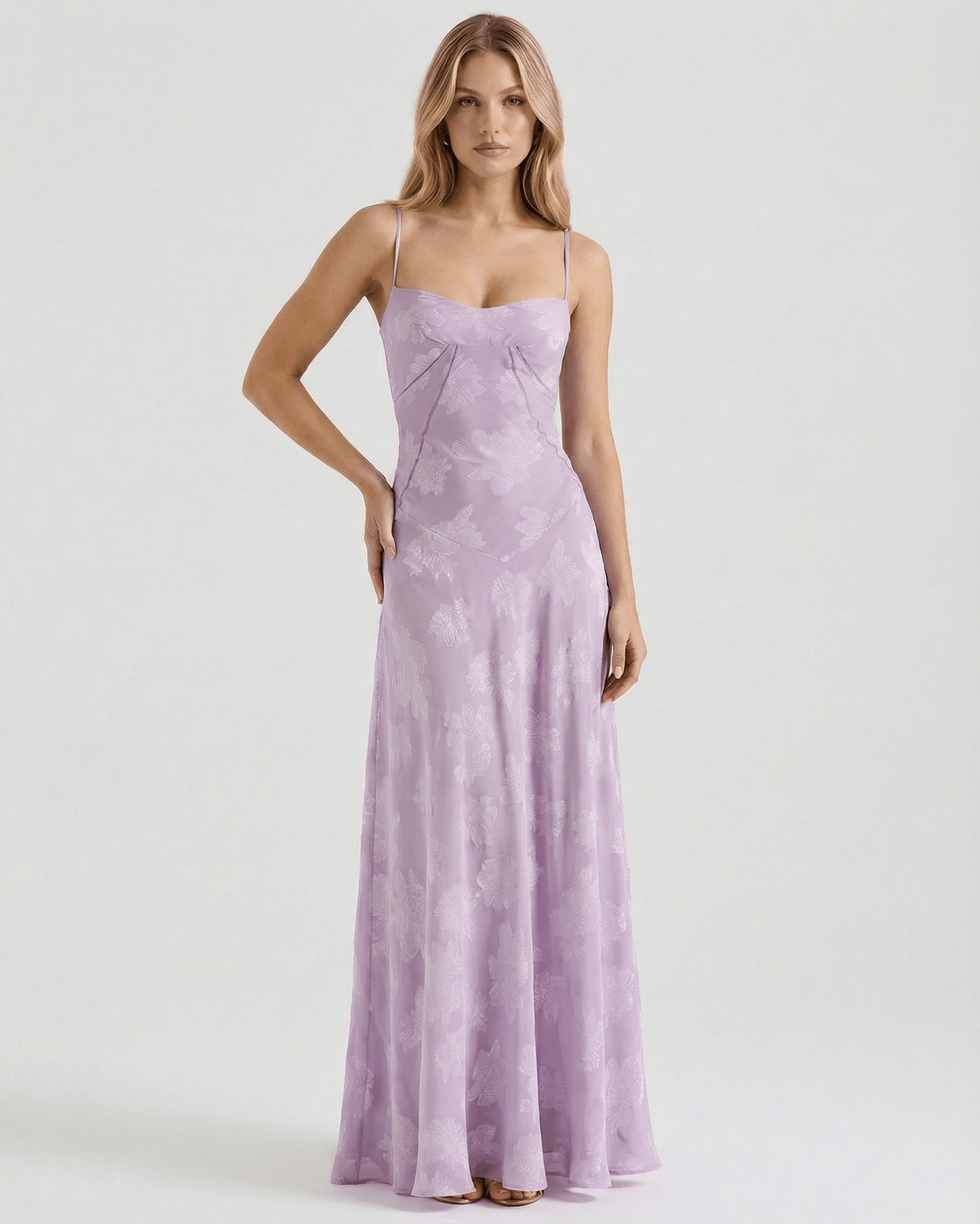 Selene - Abito Maxi Liliora Donna Elegante Femminile Moderno