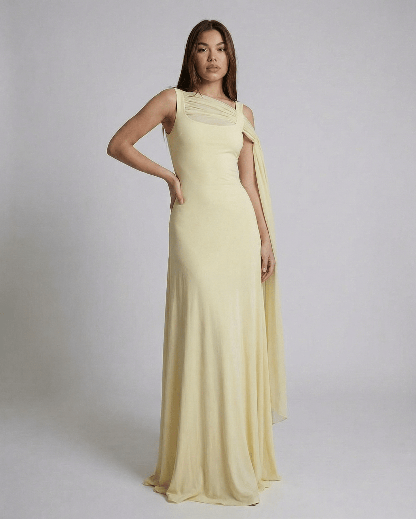 Sonia - Abito Maxi Solenne Donna Elegante Femminile Moderno