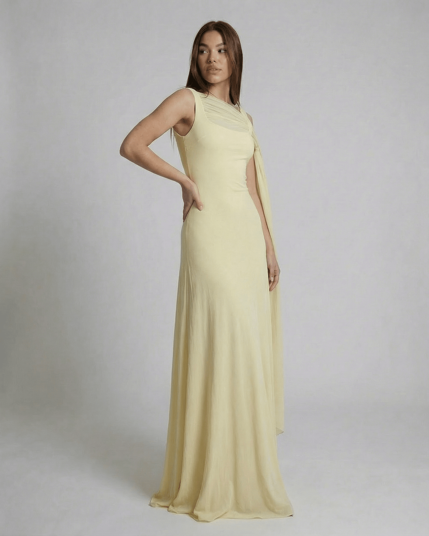 Sonia - Abito Maxi Solenne Donna Elegante Femminile Moderno