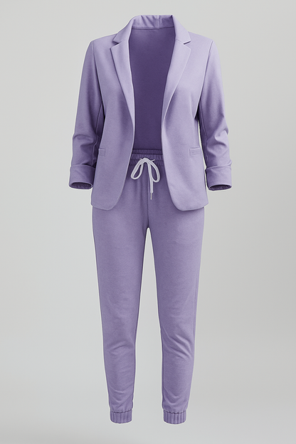 Hedonia - Set da donna con blazer e pantaloni jogger