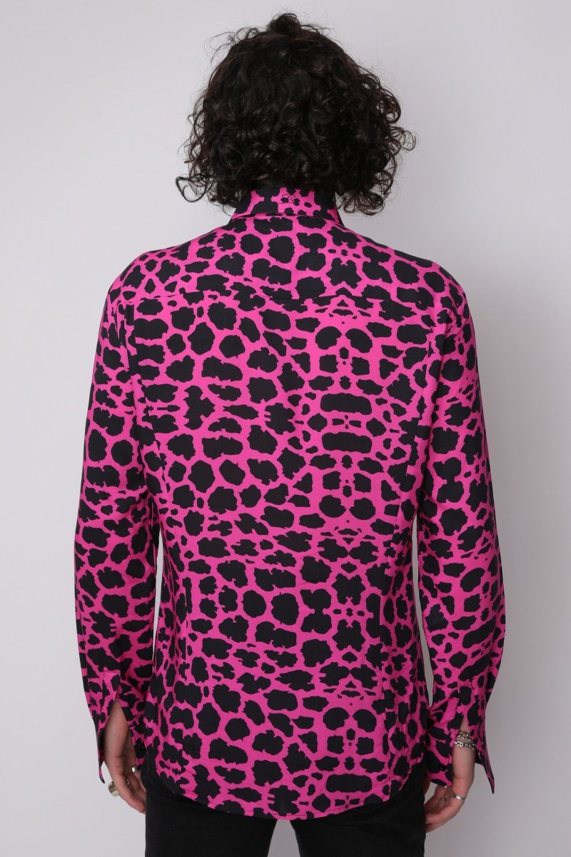 Rainer - Camicia Uomo Rossa Moderna Stile Contemporaneo