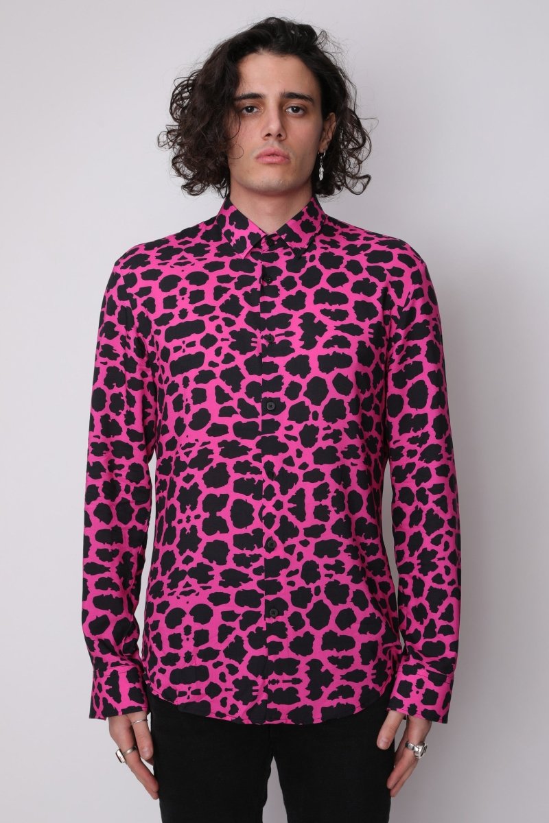 Rainer - Camicia Uomo Rossa Moderna Stile Contemporaneo