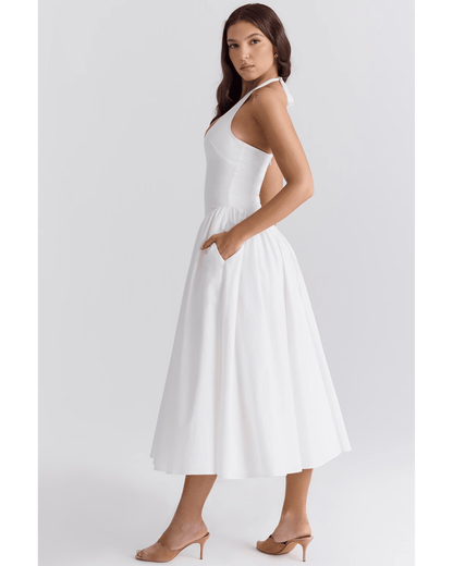 Asia - Abito Midi Donna Elegante Estivo