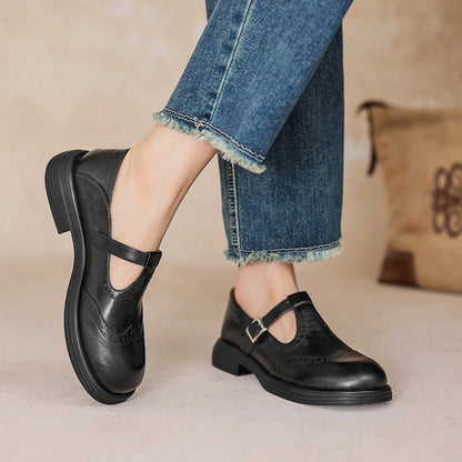 Melania - Scarpe donna Mary Jane punta chiusa fibbia