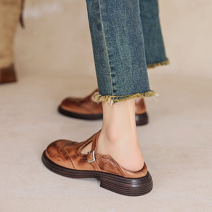 Melania - Scarpe donna Mary Jane punta chiusa fibbia