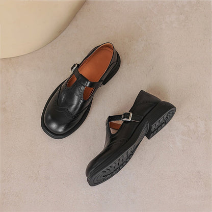 Melania - Scarpe donna Mary Jane punta chiusa fibbia