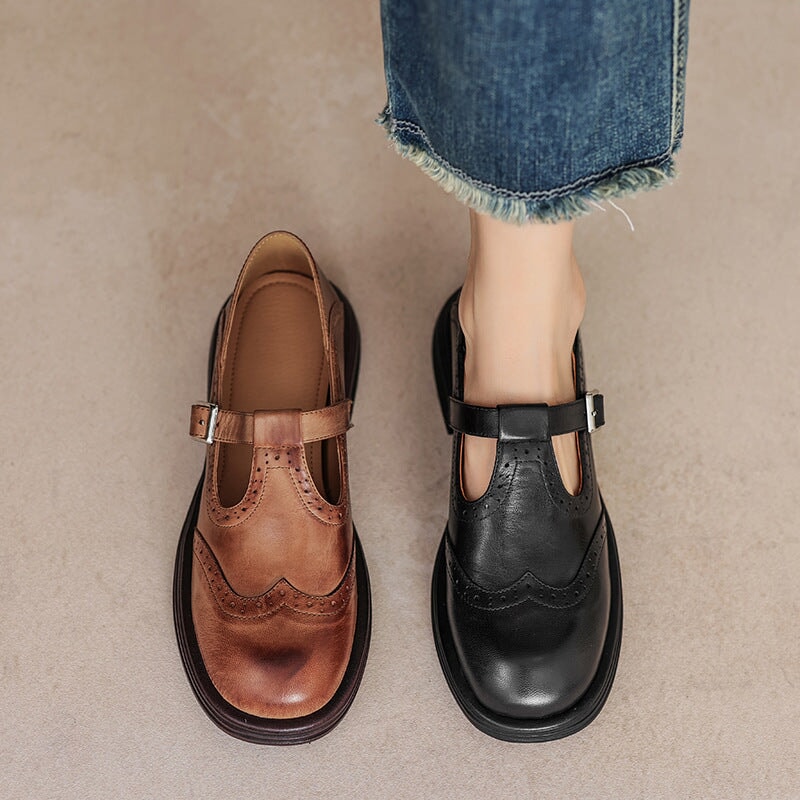Melania - Scarpe donna Mary Jane punta chiusa fibbia
