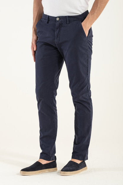 Tristano - Pantalone Blue Slim Uomo Elegante