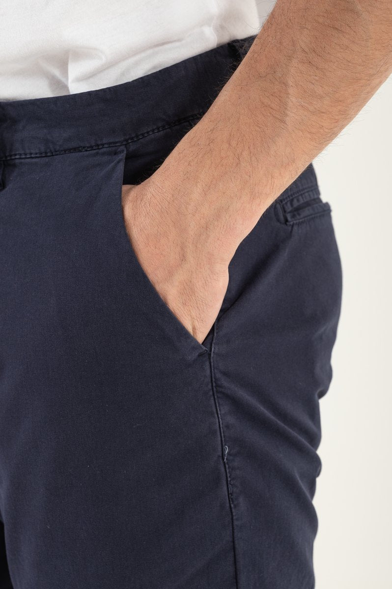 Tristano - Pantalone Blue Slim Uomo Elegante
