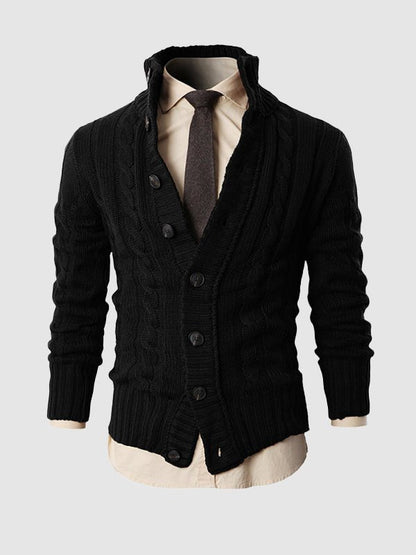 Tommaso - Cardigan Invernale Con Bottoni Uomo Elegante
