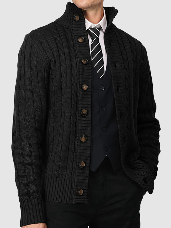 Tommaso - Cardigan Invernale Con Bottoni Uomo Elegante