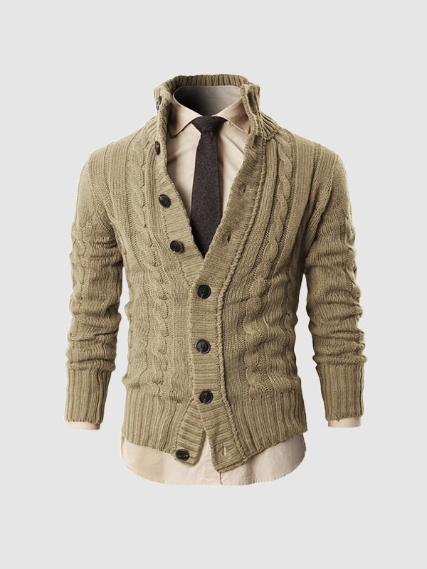 Tommaso - Cardigan Invernale Con Bottoni Uomo Elegante