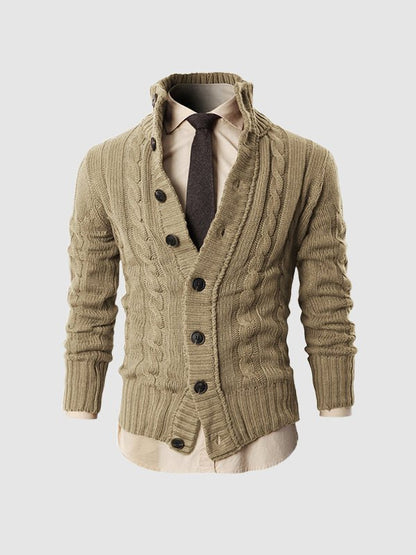 Tommaso - Cardigan Invernale Con Bottoni Uomo Elegante