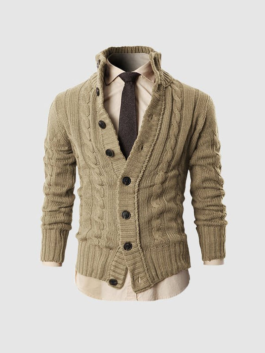 Tommaso - Cardigan Invernale Con Bottoni Uomo Elegante