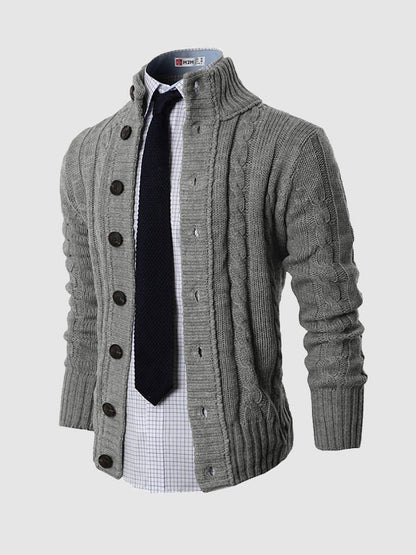 Tommaso - Cardigan Invernale Con Bottoni Uomo Elegante