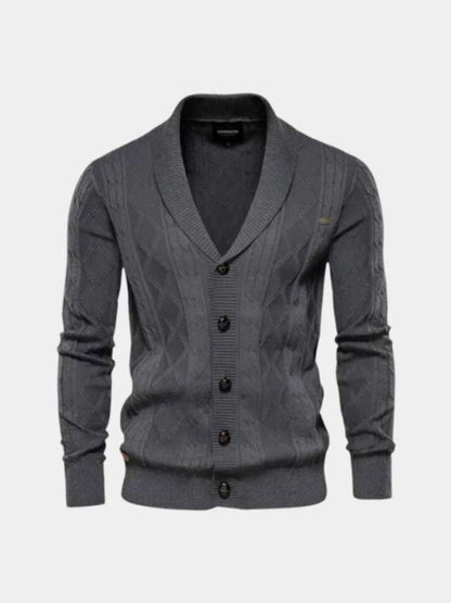 Tigrano - Cardigan Minimalista Elegante Da Uomo