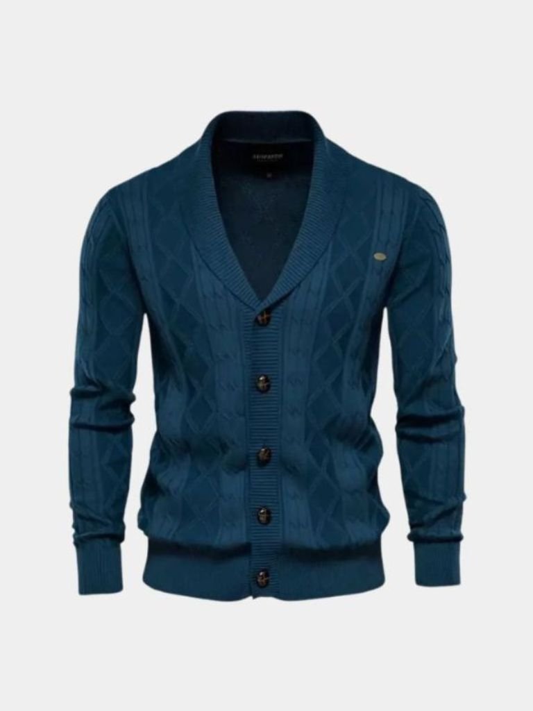 Tigrano - Cardigan Minimalista Elegante Da Uomo