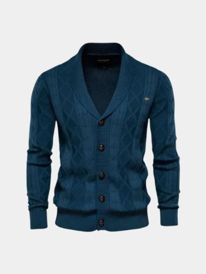 Tigrano - Cardigan Minimalista Elegante Da Uomo