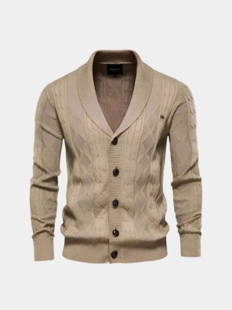 Tigrano - Cardigan Minimalista Elegante Da Uomo