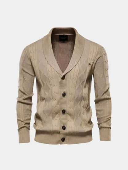 Tigrano - Cardigan Minimalista Elegante Da Uomo
