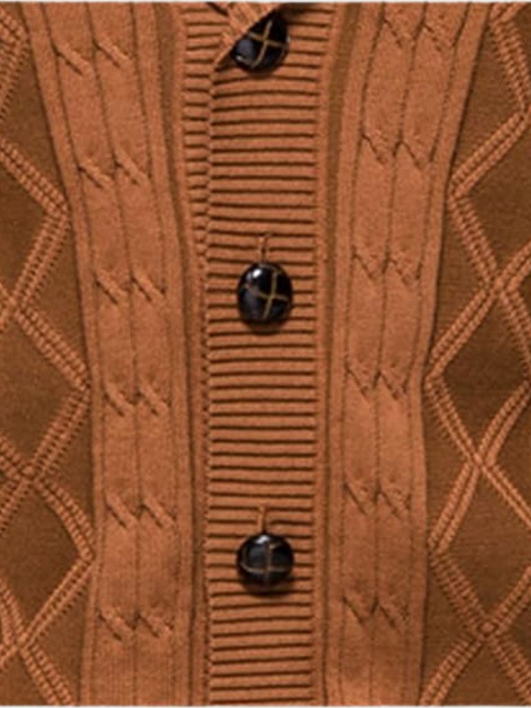 Tigrano - Cardigan Minimalista Elegante Da Uomo