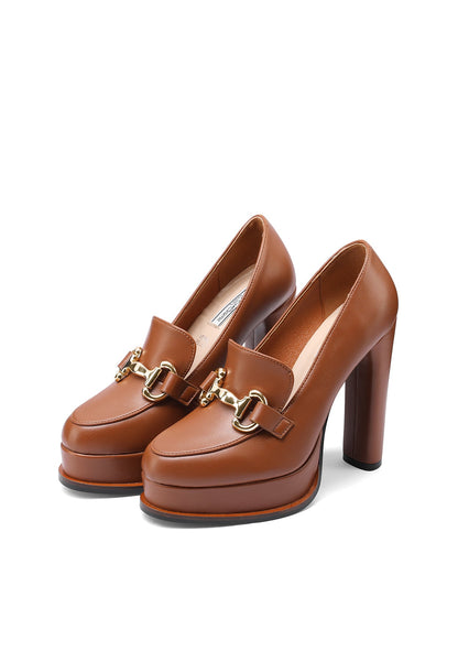 Nicolina – Mocassini in Ecopelle con Tacco Donna