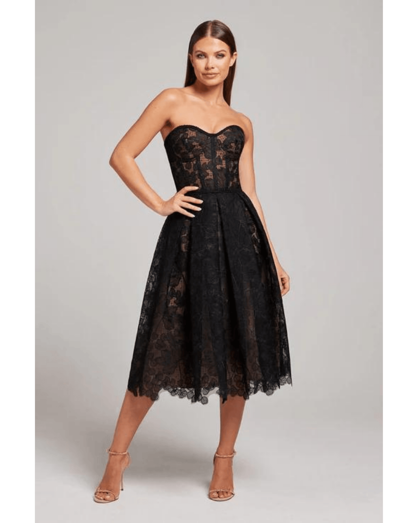 Cinzia - Abito Nero Donna Elegante Moderno