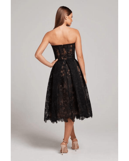 Cinzia - Abito Nero Donna Elegante Moderno