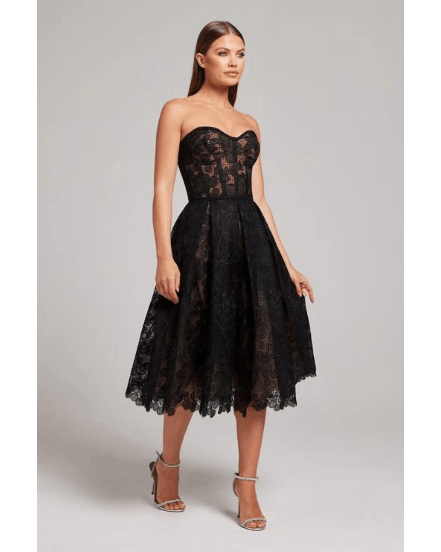 Cinzia - Abito Nero Donna Elegante Moderno
