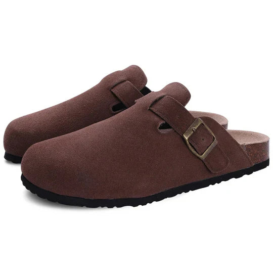 APREGGIO Pantofole Donna Pelle - Pelle Pantofole Da Donna Lana - Fatte