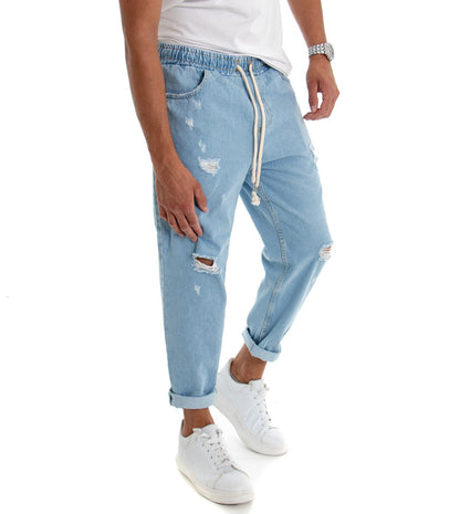 Tommaso – Pantaloni Loose Fit Con Dettagli Usurati Dal Taglio Moderno