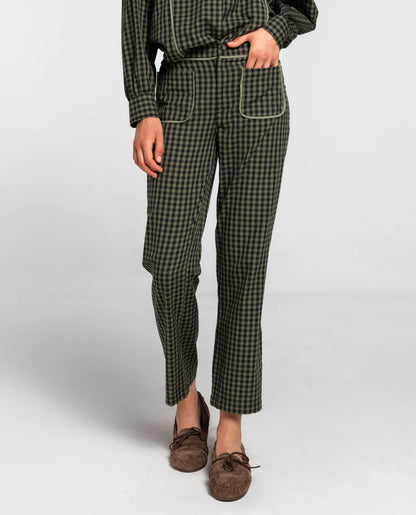 Concetta - Pantalone Casual a Quadri Elegante da Donna
