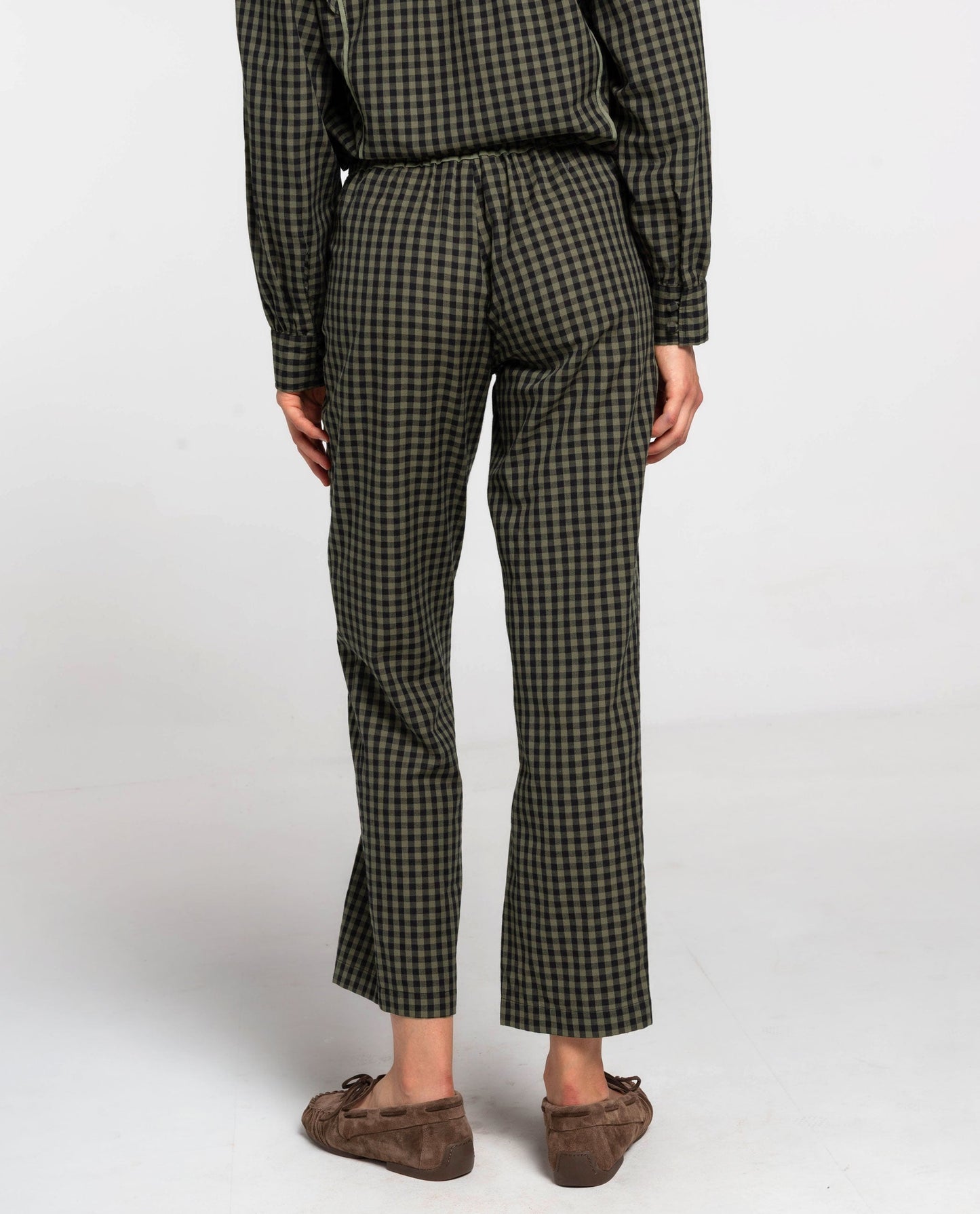 Concetta - Pantalone Casual a Quadri Elegante da Donna