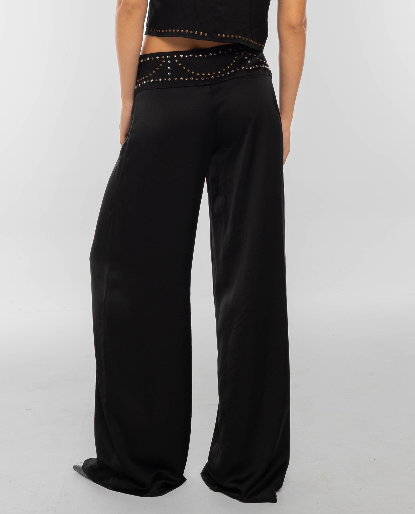 Clelia - Pantalone Sartoriale Nero Elegante da Donna